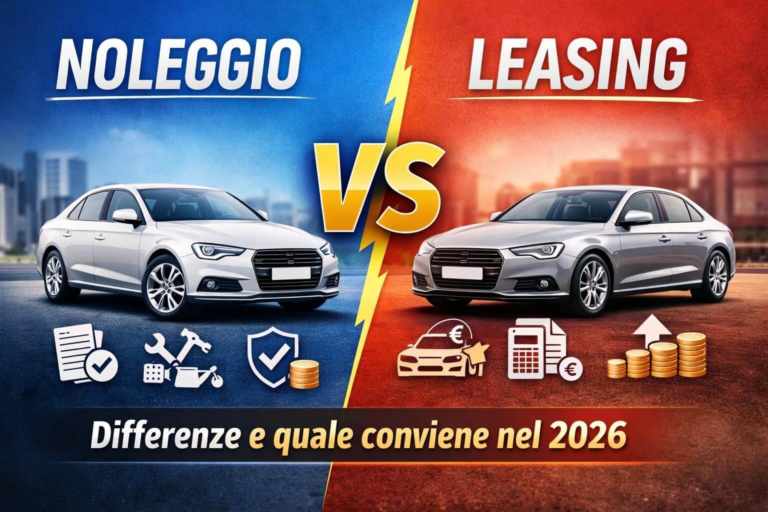 Noleggio vs leasing: differenze e quale conviene nel 2026