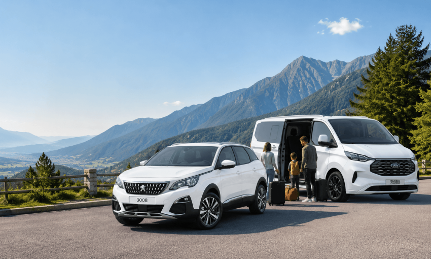 Noleggio auto e minibus a luglio e agosto: la soluzione pratica per viaggi, vacanze e trasferte